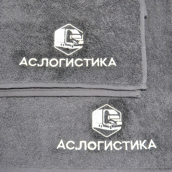 логотип на полотенце